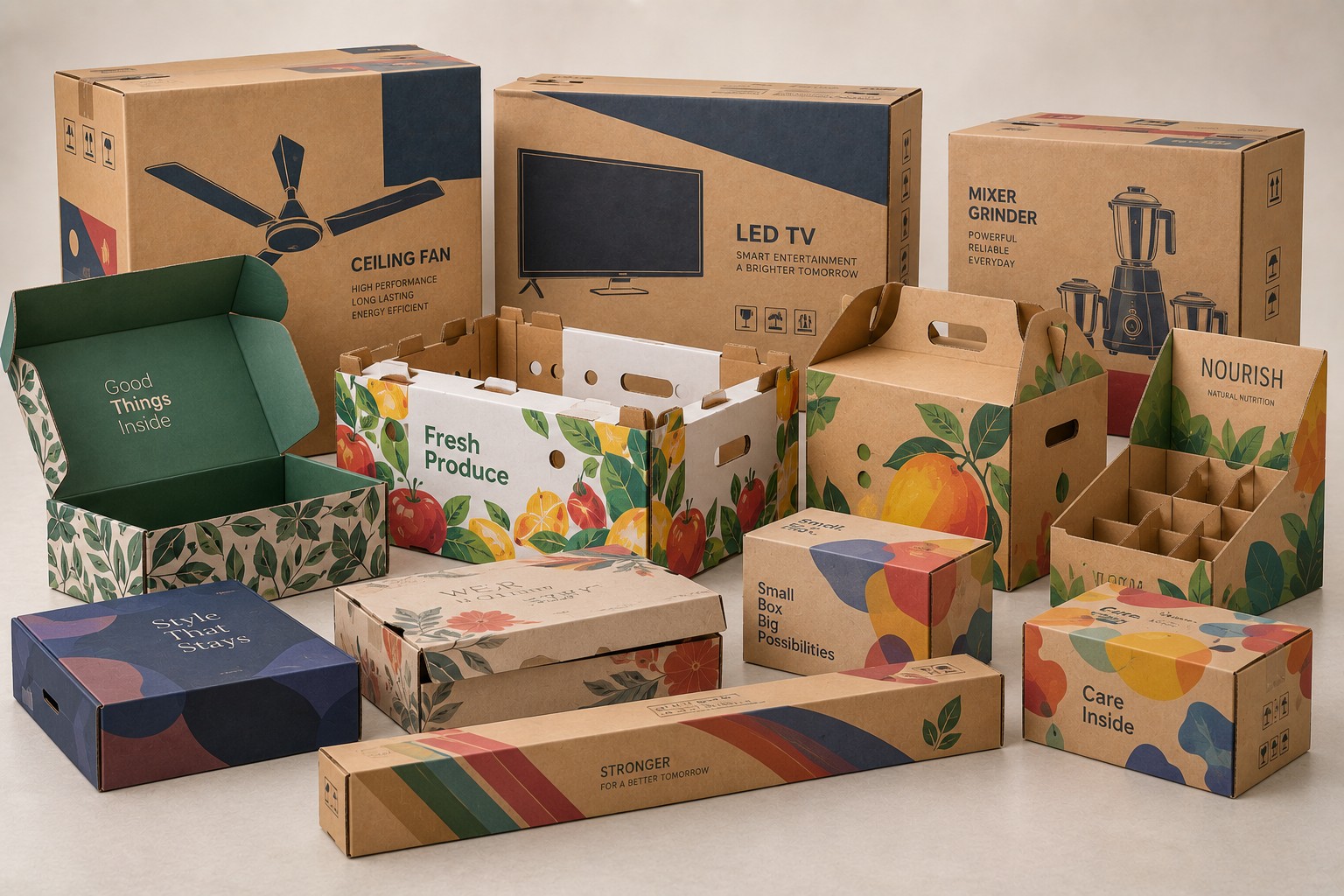 Multi-Colour Custom Printed Boxes