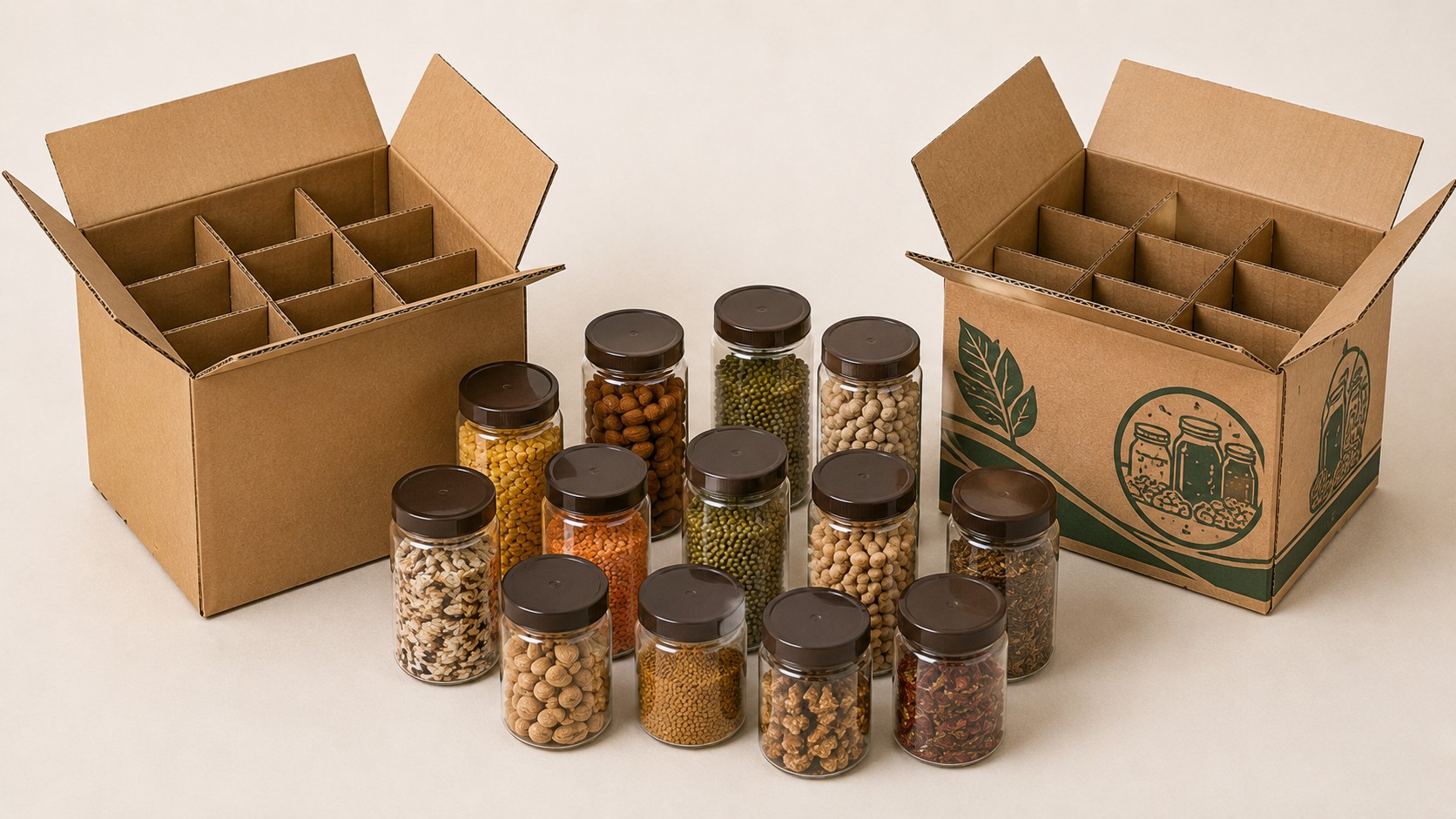 Compartmented Grocery Box